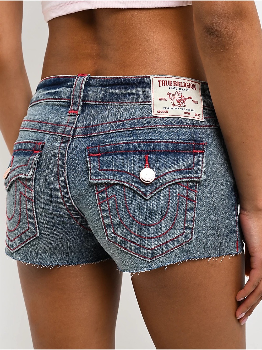 True Religion Joey Cut Off Shorts